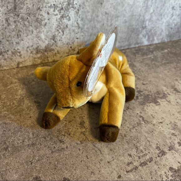 TY Beanie Baby Whisper Deer Fawn NEW Vintage 90s Collectible - Picture 1 of 10